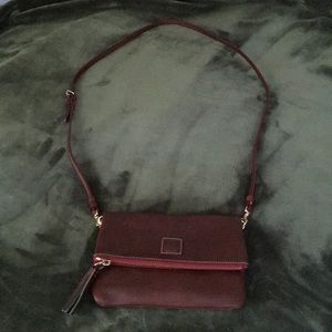 Dooney & Bourke smooth leather fold over Crossbody